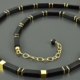 Schwarze Onyx Kette Mit Silberverschluss, Edel & Schlicht (Gebraucht) In Gammen Für CHF 10 – Mit