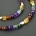 Bunte Edelsteinkette mit 925er Silber