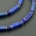 Kette mit Lapislazuli, eckig, 925er Silber